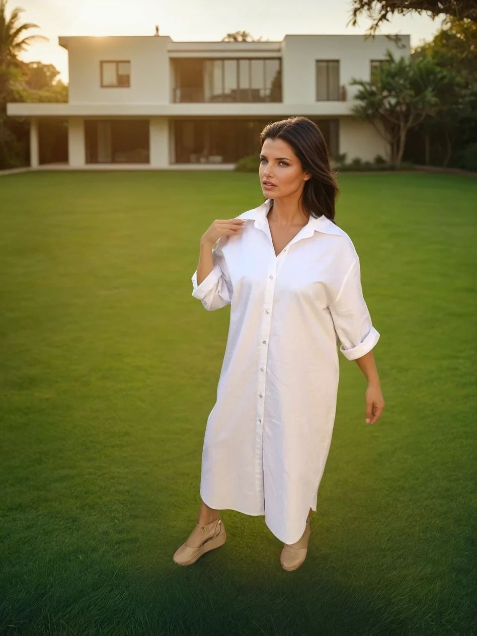 Chemise Tecido Cambraia Premium de Algodão c/ Linho