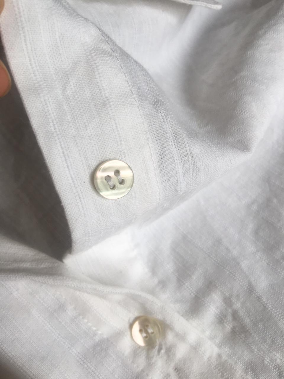 Chemise Tecido Cambraia Premium de Algodão c/ Linho - Image 9